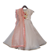 Pre-Order: Peach Anarkali Dress with Peach Dupatta