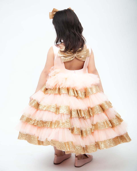 Pre-Order: Peach Net Dress