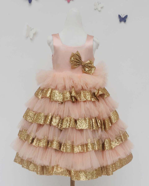 Pre-Order: Peach Net Dress