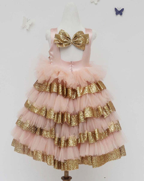 Pre-Order: Peach Net Dress