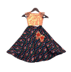 Pre-Order: Peach Soft Sequence Choli with Printed Lehenga