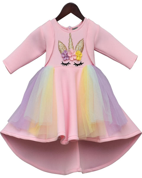 Pre-Order: Peach Unicorn Dress