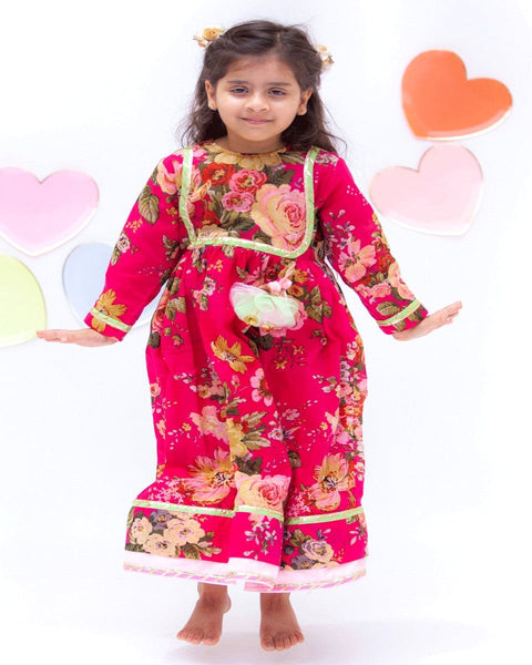 Pre-Order: Pink Floral Anarkali