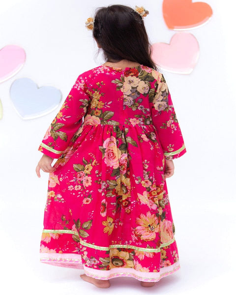 Pre-Order: Pink Floral Anarkali