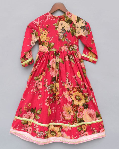 Pre-Order: Pink Floral Anarkali