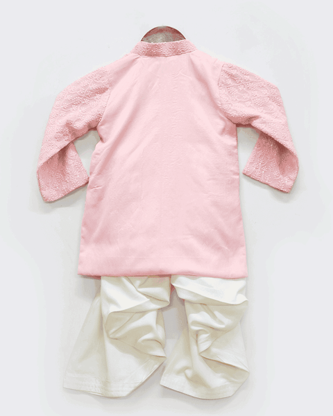 Pre-Order: Pink Lucknowi Kurta with Salwar