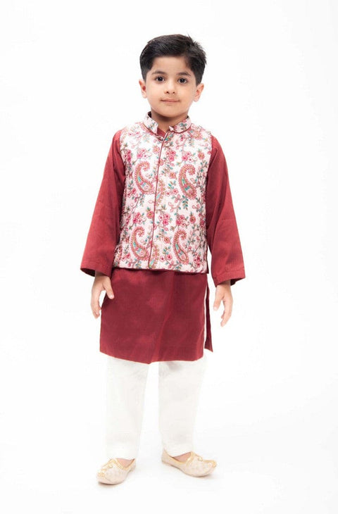 Pre-Order: Pink Embroidery Nehru Jacket Set