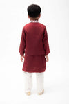 Pre-Order: Pink Embroidery Nehru Jacket Set