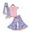 Pre-Order: Pink Kurti with Printed Sharara