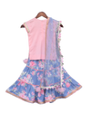 Pre-Order: Pink Kurti with Printed Sharara