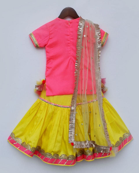 Pre-Order: Pink Kurti with Sharara and Dupatta