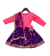 Pre-Order: Pink & Purple Sequence Embroidery Anarkali Dress