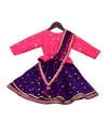 Pre-Order: Pink & Purple Sequence Embroidery Anarkali Dress