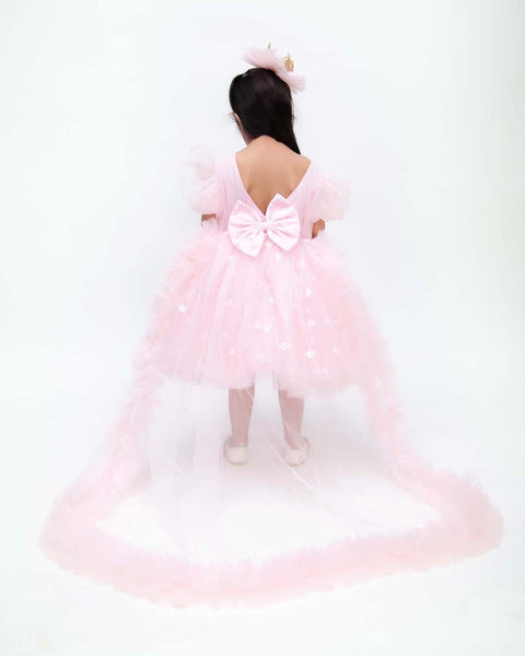 Pre-Order: Pink Star Net Dress