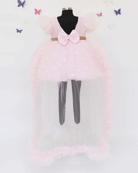 Pre-Order: Pink Star Net Dress