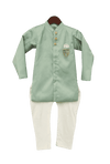 Pre-Order: Pista Green Ajkan with Churidar