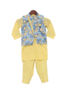 Pre-Order: Printed Nehru Jacket with Kurta & Pant