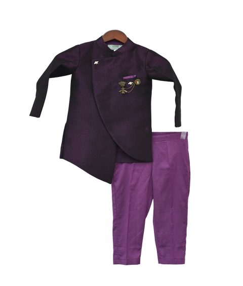 Pre-Order: Purple Ajkan with Pant