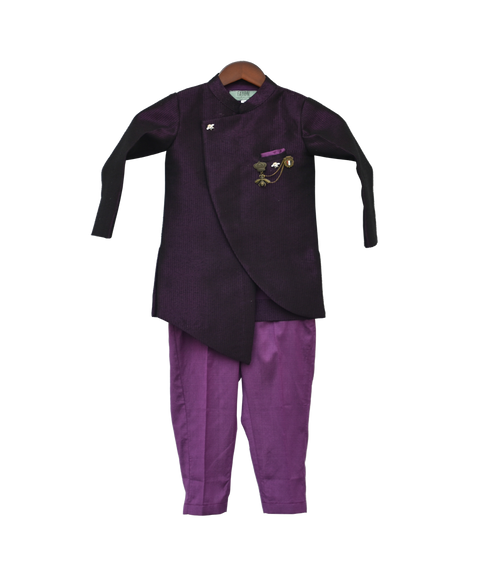 Pre-Order: Purple Ajkan with Pant