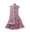 Pre-Order: Purple Embroidery Kurta with Purple Lehenga