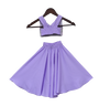 Pre-Order: Purple Embroidery Top with Plazzo