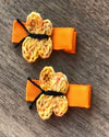Quick Butterfly Alligator Pin-Shaded Yellow/Orange