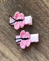 Quick Butterfly Alligator Pin- Pink