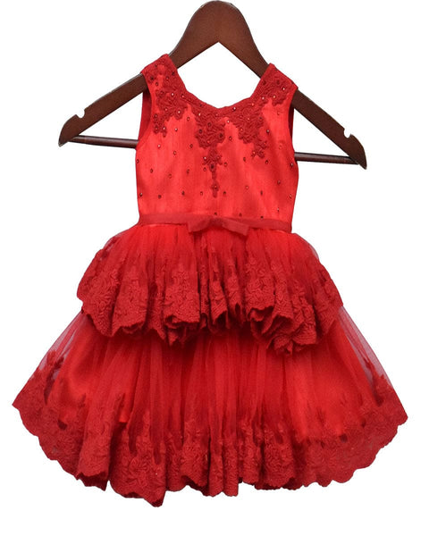 Pre-Order: Red Embroidery Frock