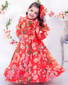 Pre-Order: Red Floral Gown