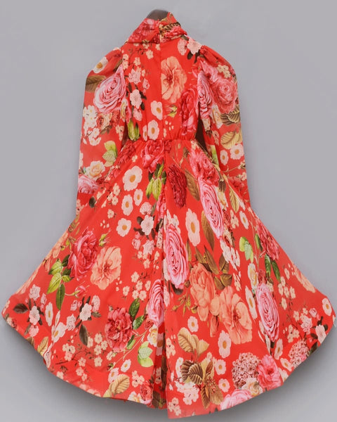 Pre-Order: Red Floral Gown