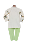 Pre-Order: Scooter Embroidery Kurta with Pista Green Churidar