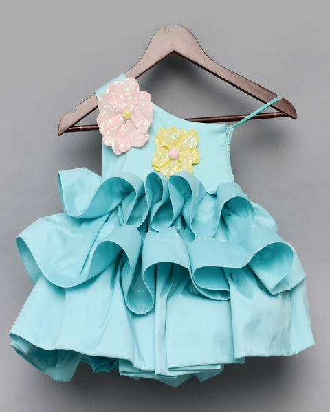 Pre-Order: Sea Green Taffeta Frock