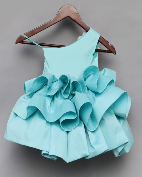 Pre-Order: Sea Green Taffeta Frock