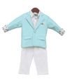 Pre-Order: Sea Green Coat with Shirt & Pant