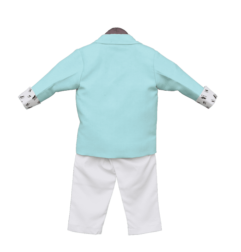 Pre-Order: Sea Green Coat with Shirt & Pant