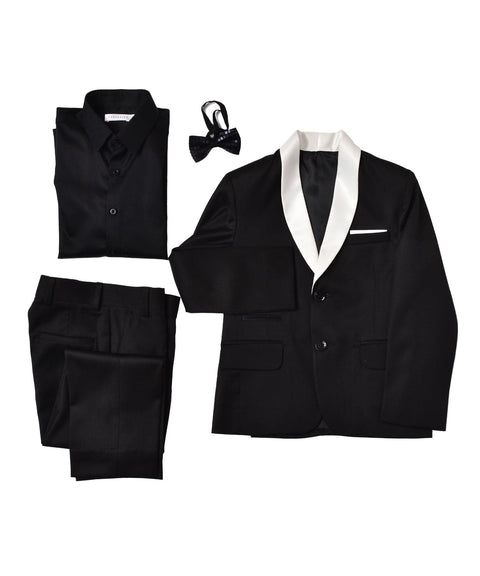 Pre-Order: Black Tux with White Collar