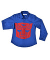 Pre-Order: Royal Blue Shirt with Autobots Logo