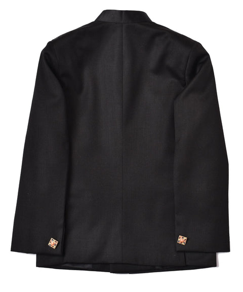 Pre-Order:  Black Jodhpuri Set with Cutdana Embroidery