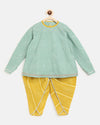 Pre-Order: Girls Suit Set Printed Bandhani - Green