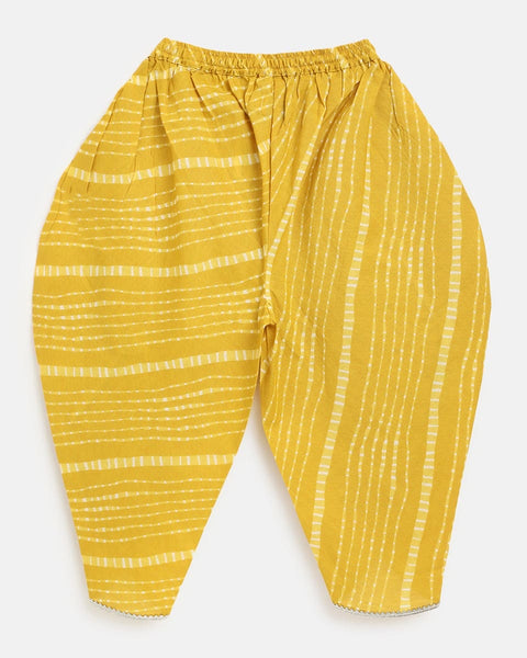 Pre-Order: Girls Suit Set Printed Bandhani - Green