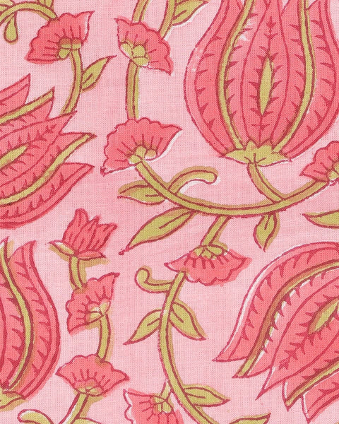 Pre-Order: Girls Lehenga Set Printed Floral - Pink