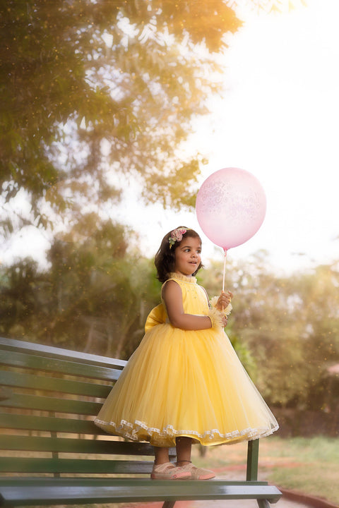 Pre-Order: Yellow Sunshine Calf Length Dress