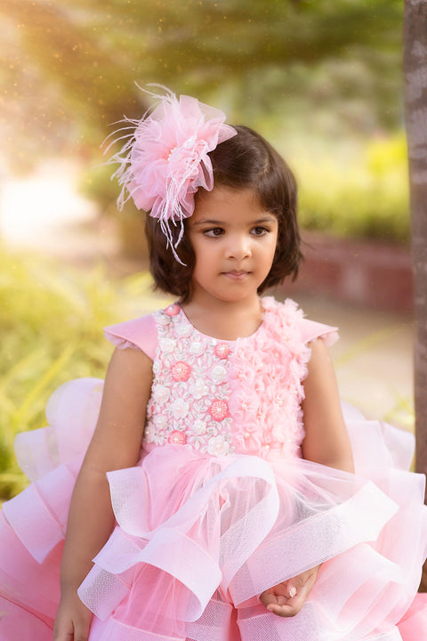 Pre-Order: Peach Ombre Layers with handwork