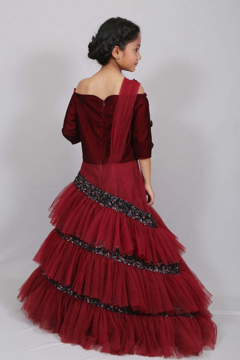 Pre-Order: Wine Ruby dress