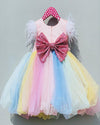 Pre-Order: Multicolored Handworked Flower Dress