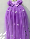 Pre-Order: Purple Butterfly Dress with Detachable trail