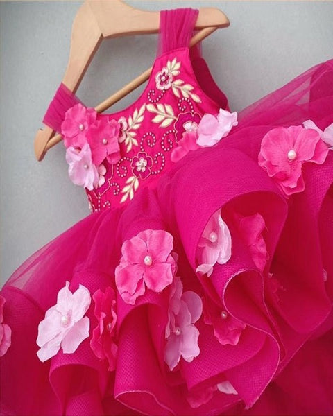 Pre-Order: Hot Pink High Low Gown