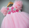Pre-Order: Pink Shaded Butterfly Ankle Length Gown