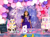 PURPLE MULTILAYERED GOWN
