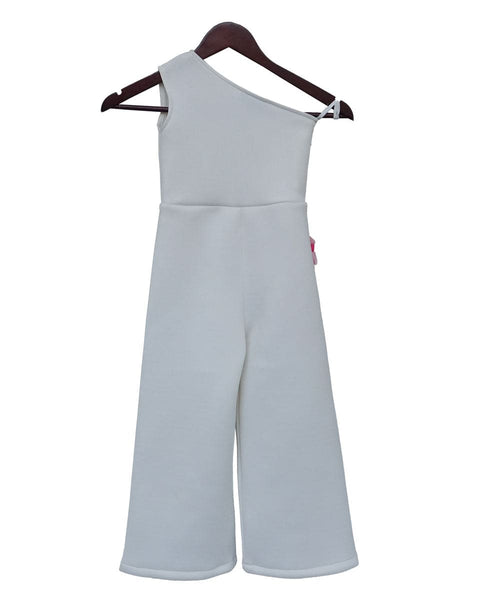 Pre-Order: White Lycra Jumpsuit